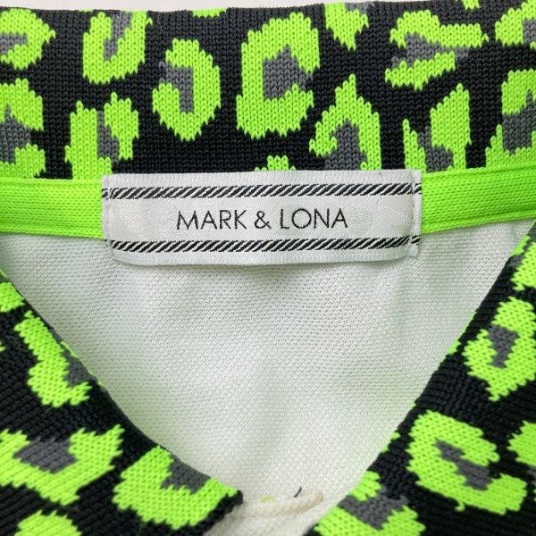 MARK&LONA マークアンドロナ 半袖ポロシャツ ストーン ヒョウ柄