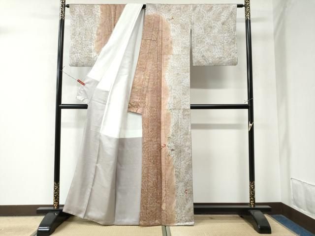 平和屋着物○訪問着 作家物 辻が花 総刺繍 本金箔 暈し染め 正絹 逸品