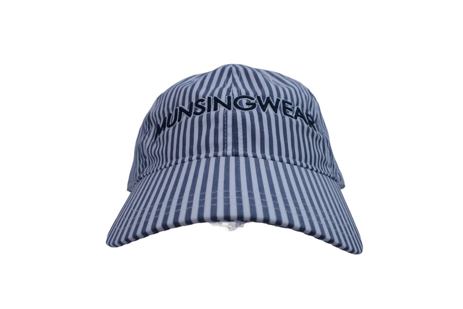 Munsingwear(マンシングウェア) キャップ 白紺ストライプ レディース 56-60cm ゴルフ用品 2405-0270 中古