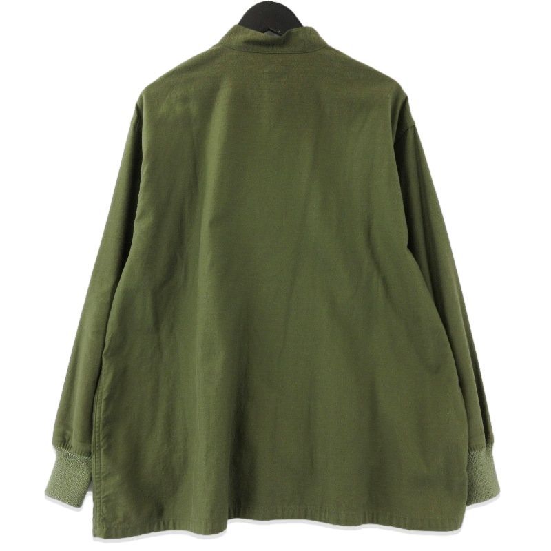 needles蝶オリーブグリーン シャツ L NEEDLES〉個性あふれる総柄オープンカラーシャツ | NEPENTHES
