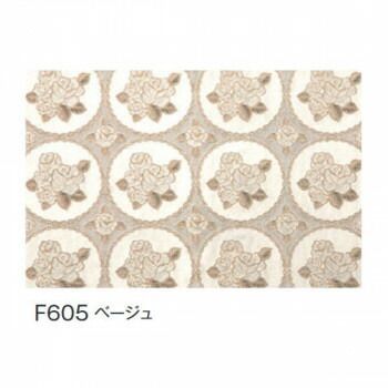富双合成 テーブルクロス FGロールレース 狭幅 約40cm幅×20m巻 F605 ベージュ