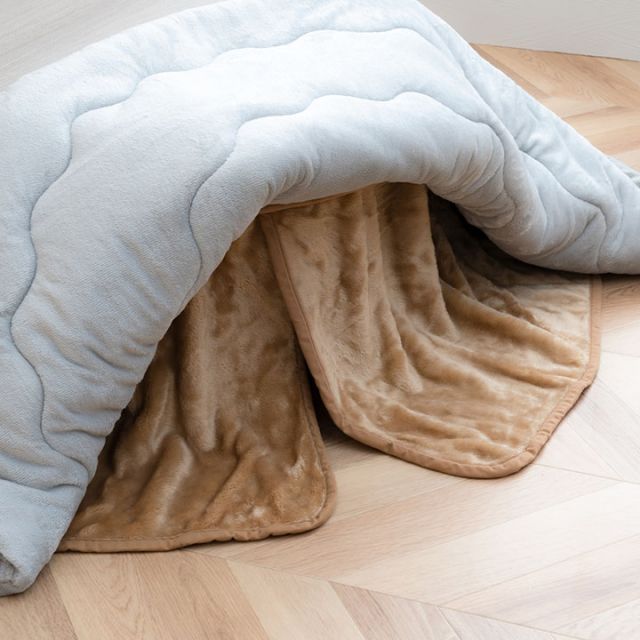 こたつ布団用 中掛け毛布 洗える 円形 アクリル 約110cm | 冬 あったかい あたたかい 暖かい 温かい 暖房