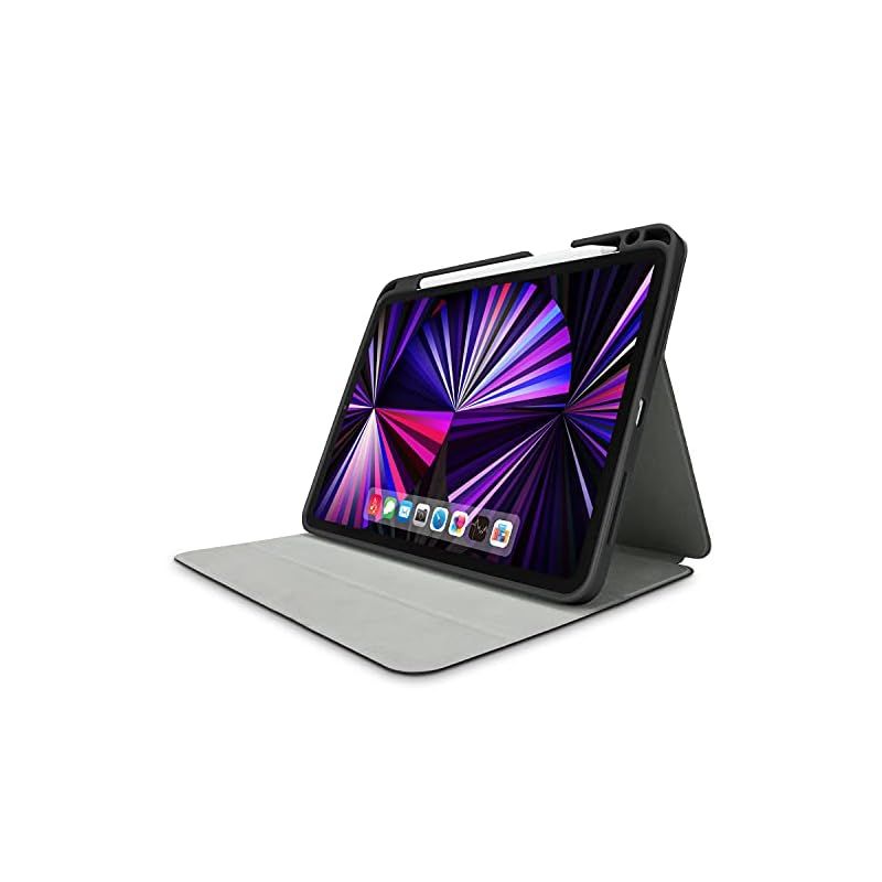 【新品】 エレコム iPad Pro 11インチ 第4/3/2世代 (2022/2021/2020年) ケース オートスリープ/ウェイク マグネット固定 Apple Pencil収納 ペンスタンド付 ブラック TB-A21PMSABK 0