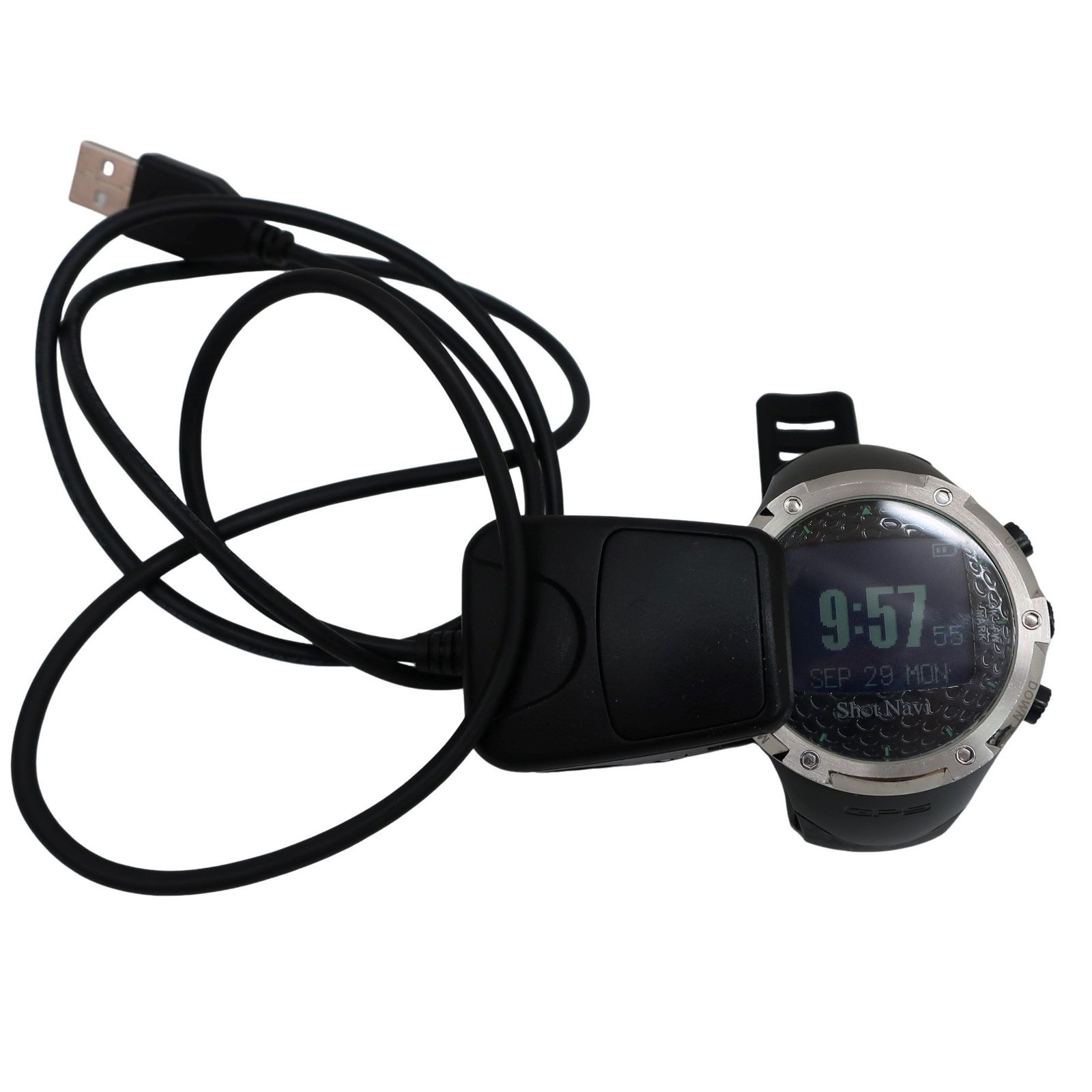 美品□Shot Navi ショットナビ W1-FW PLUS Golf GPS Watch□ W1-FW