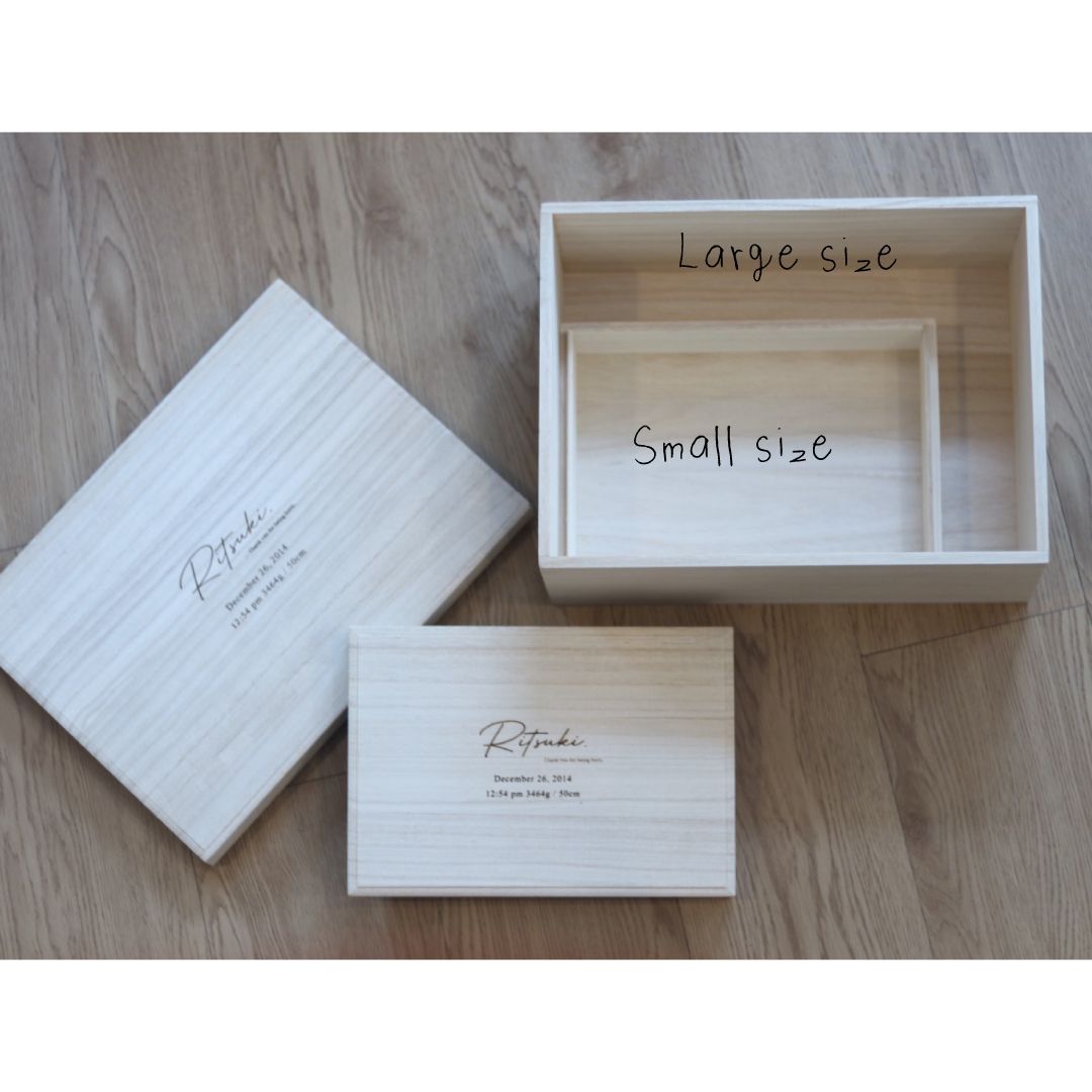 名入れオーダー】【New包装】 メモリアルボックス 大容量サイズ 桐箱