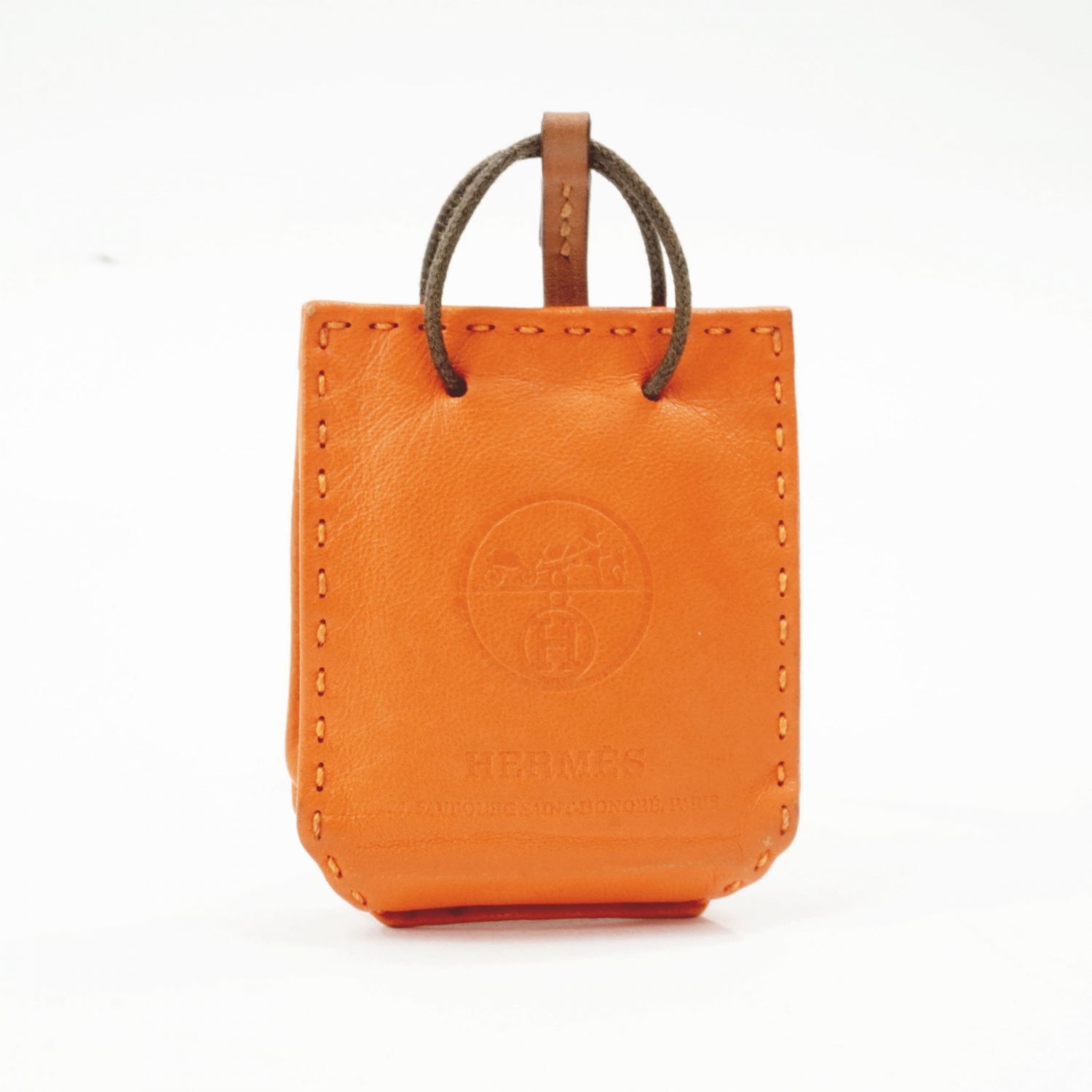 HERMES エルメス バッグチャーム サック オ ランジュ ショッパー