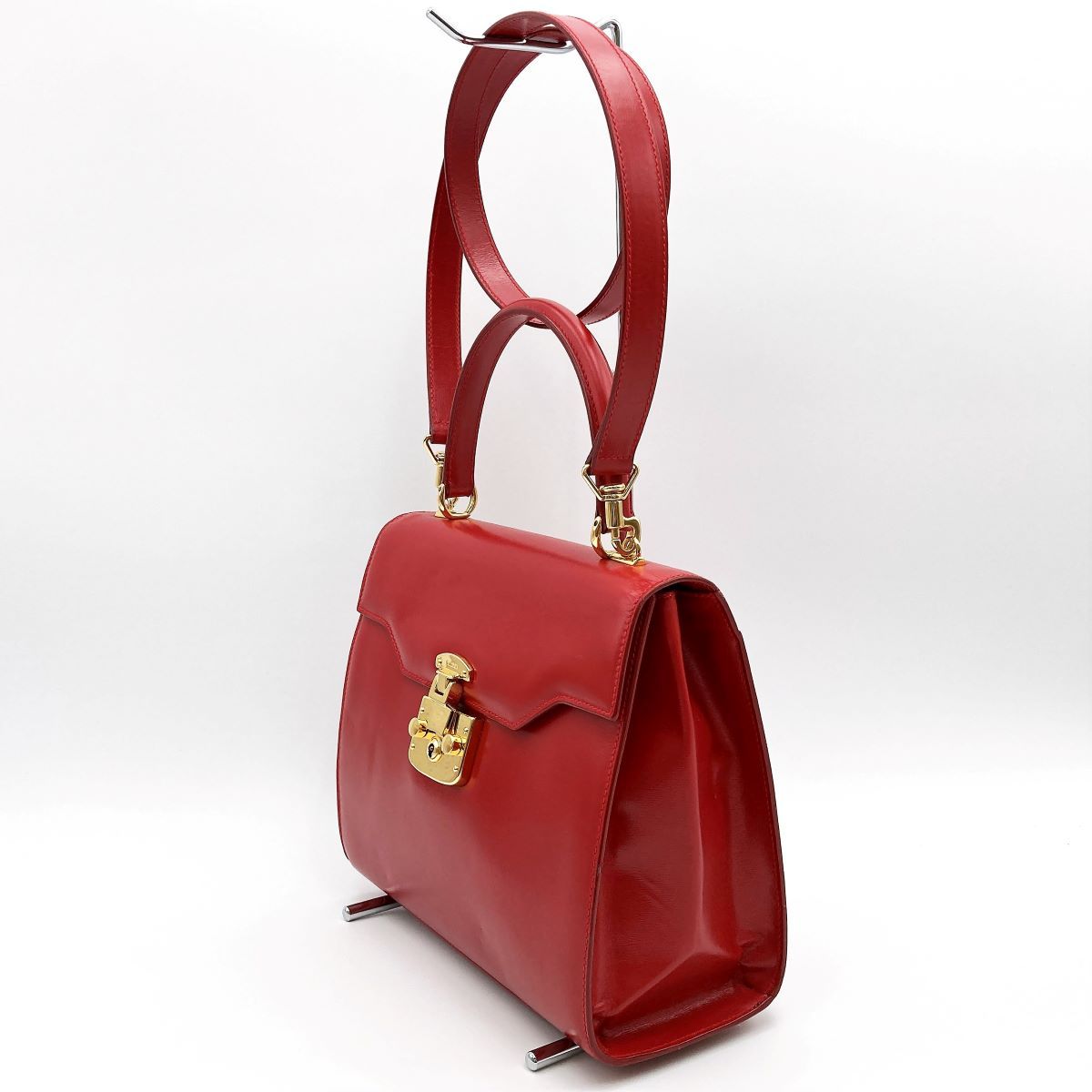 美品 GUCCI グッチ レディロック ショルダーバッグ ハンドバッグ 2WAY