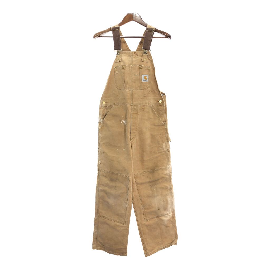 90年代 USA製 Carhartt カーハート ダック ダブルニー ビブ
