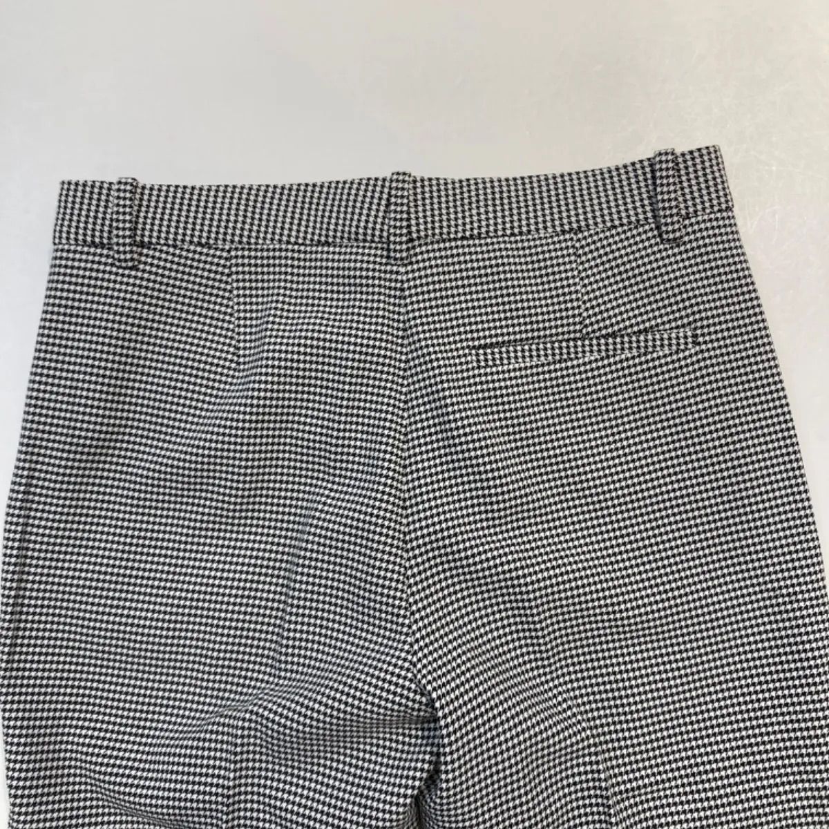 美品 Theory セオリー ストレッチクロップドパンツ 千鳥格子 柄
