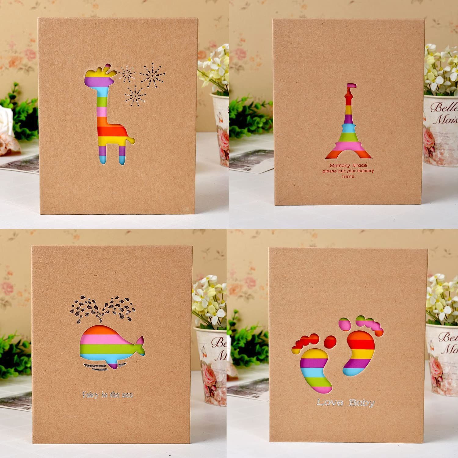  写真収納 写真アルバム 挿入タイプ 大量収納 赤ちゃん L判 子供 4冊セット 成長記録 フォトアルバムセット 1冊 収納 アルバム 行事 記念品