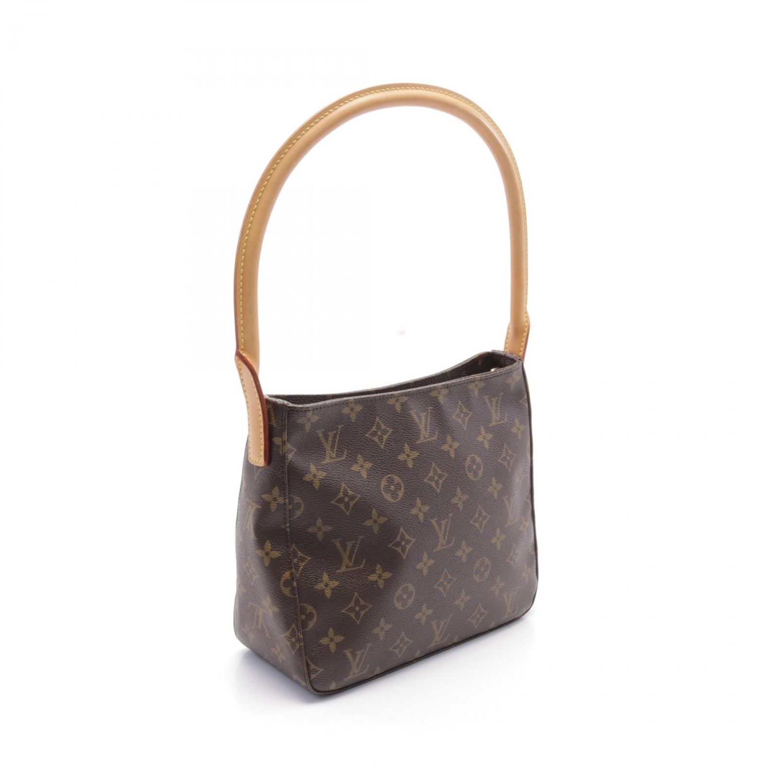 ルイ ヴィトン LOUIS VUITTON ショルダーバッグ ルーピングMM M51146 PVCコーティングキャンバス レザー ルーピングMM レディース Used B
