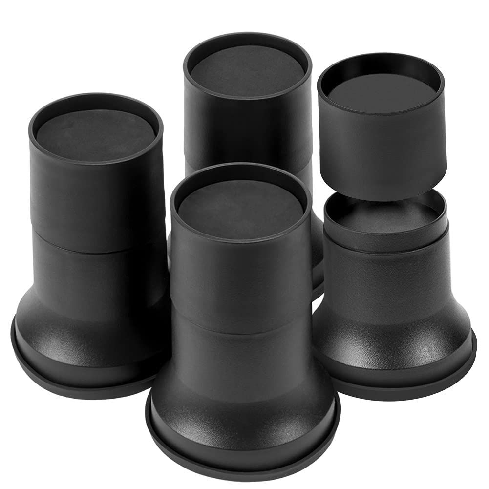 【特売】Uping こたつ・テーブル・ベッドの高さ調節が簡単にできる ベッドの高さをあげる足 4個セット 高さを上げる 高さ調節脚 こたつ 継足し 継ぎ足 テーブル脚台 三段階高さ調整 暖房器