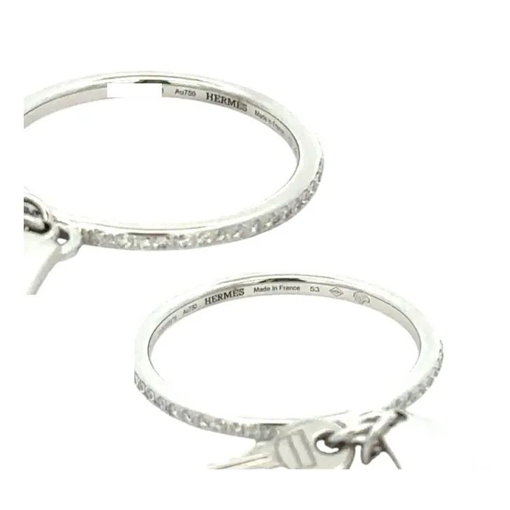 エルメスケリークロシェットダイヤリングPG新品未使用 HERMES - エルメス リング ケリークロシェット 53号 K18PG の通販 by