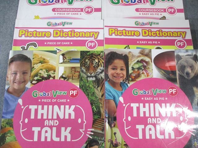 ECCジュニア Global View COURSEBOOKなど EASY AS PIE/PIECE OF CAKE PB 計6冊 CD8枚/DVD2枚付 105L4D ECCジュニア Global View COURSEBOOKなど EASY AS PIE/PIECE OF