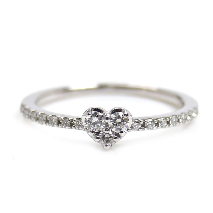 美品】ポンテヴェキオ ピンキーリング ダイヤモンド 5号 Ponte Vecchio