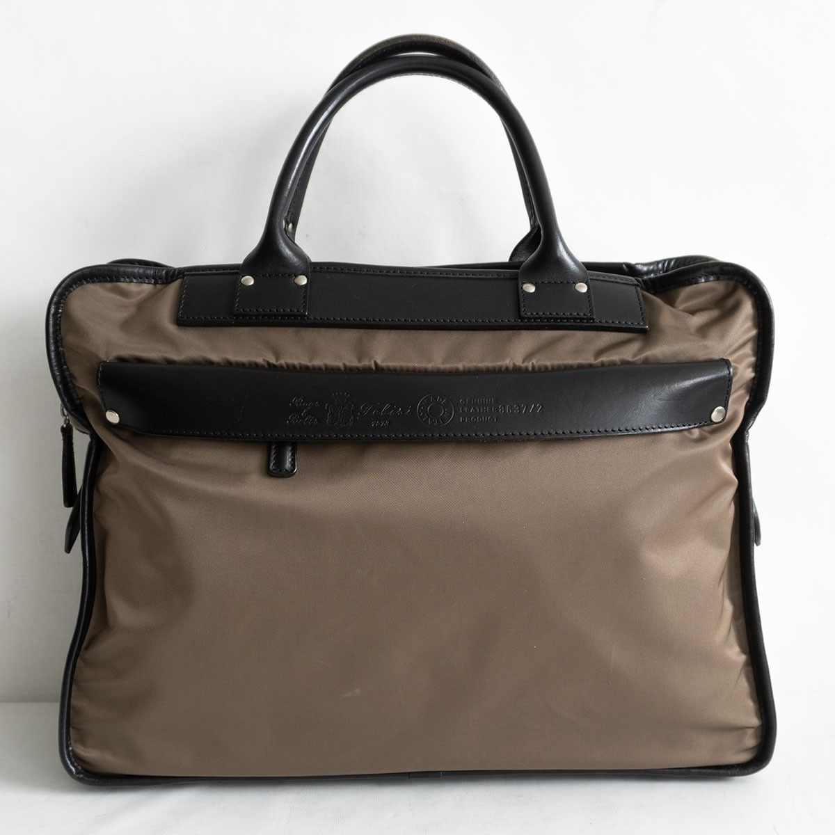 美品】フェリージ ビジネスバッグ ブリーフケース ナイロン レザー