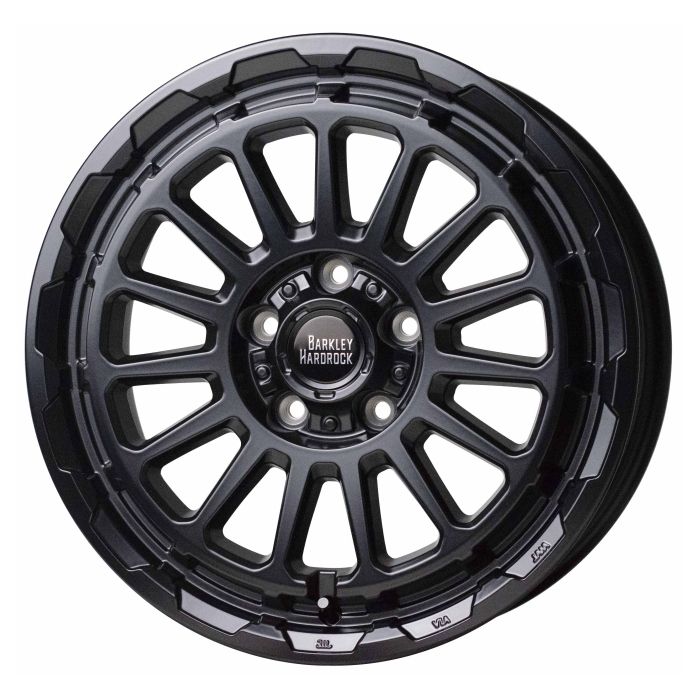 ホイール4本セット BARKLEY HARDROCK RIZARD セミグロスブラック 16インチ 7J 38 5H-114.3