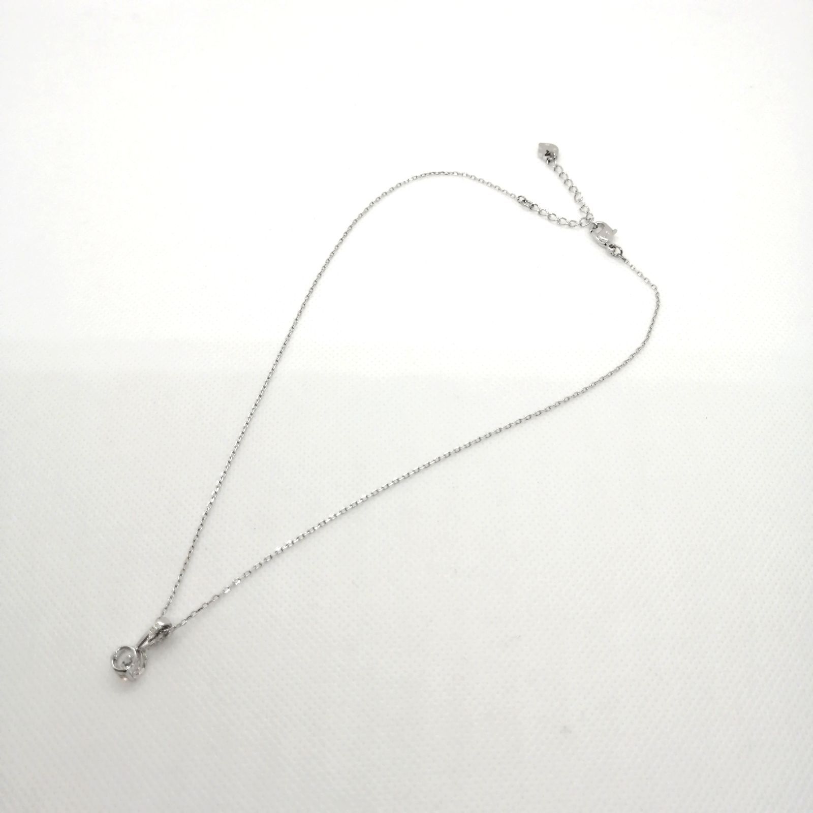 美品 スワロフスキー SWAROVSKI ネックレス シルバー 一粒 【49