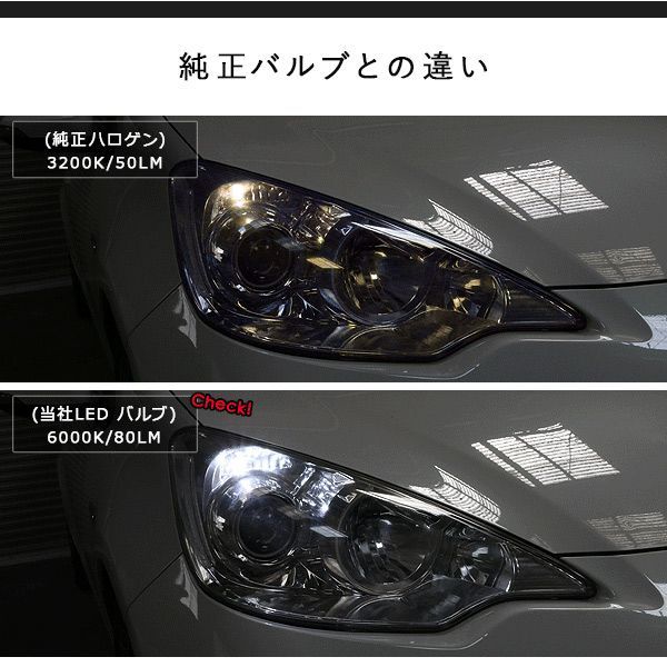 T10 LEDバルブ 透明レンズ キャッツアイ仕様 12V対応 2個セット