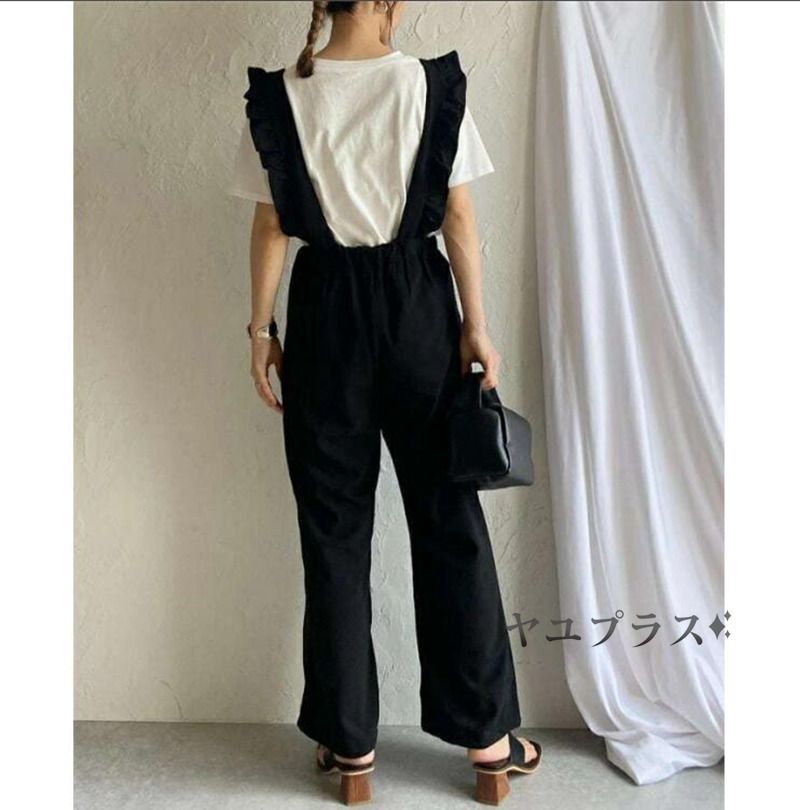 R新品未使用レディース服 サロペットパンツ オーバーオールvH Fashion Letter サロペット オーバーオール 「M-4L」 センター