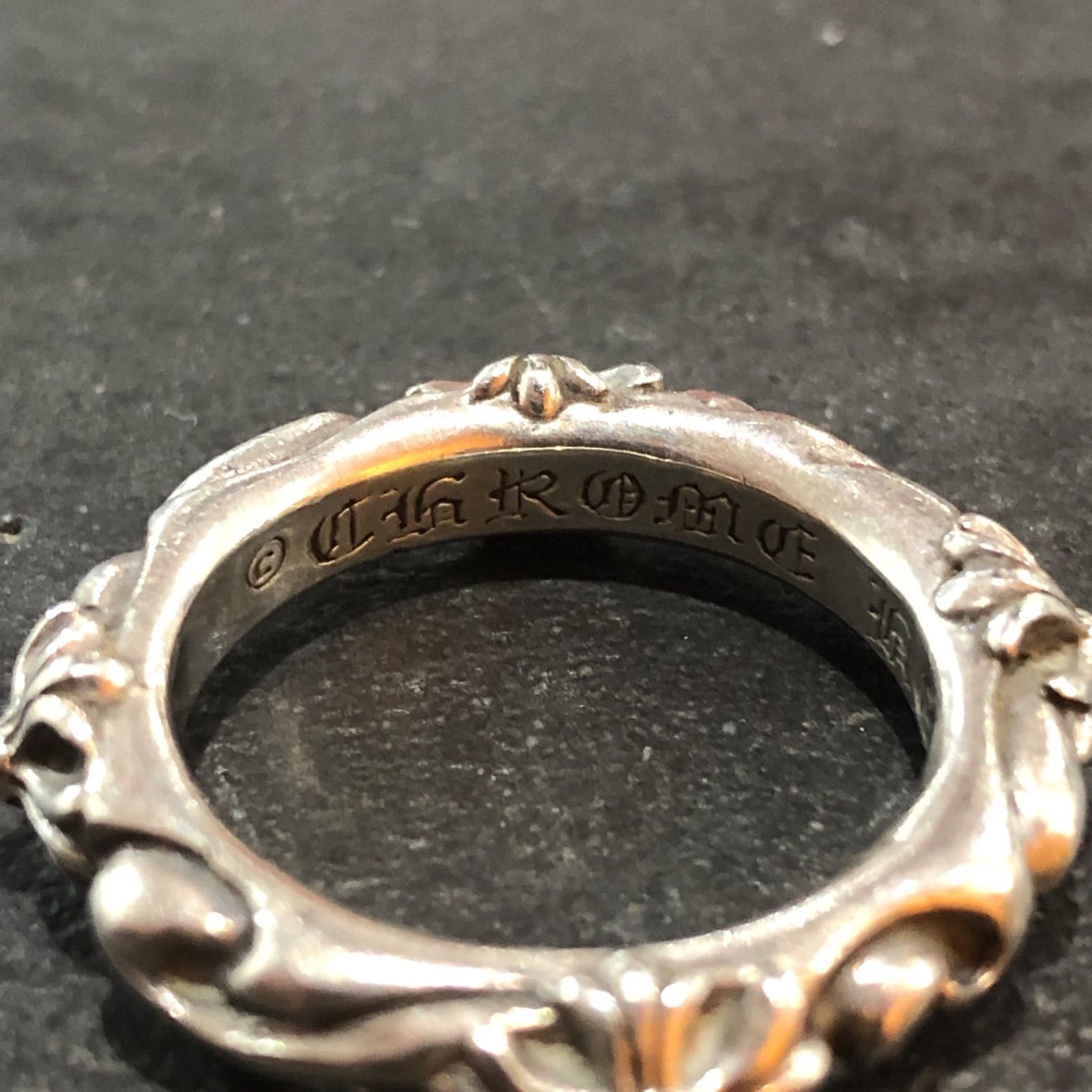CHROME HEARTS スクロールバンド リング シルバーリング 指輪