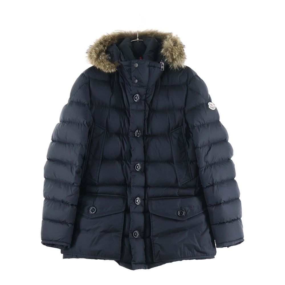 MONCLER モンクレール CLUNY GIBBOTTO ファーフード付き ダウンジャケット ブラック I20911B52502
