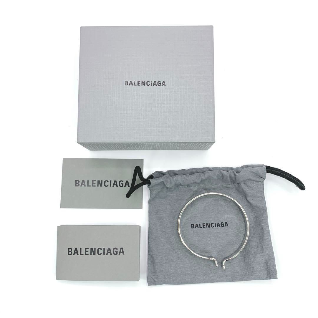 希少 BALENCIAGA バレンシアガ バングル シルバー - メルカリ
