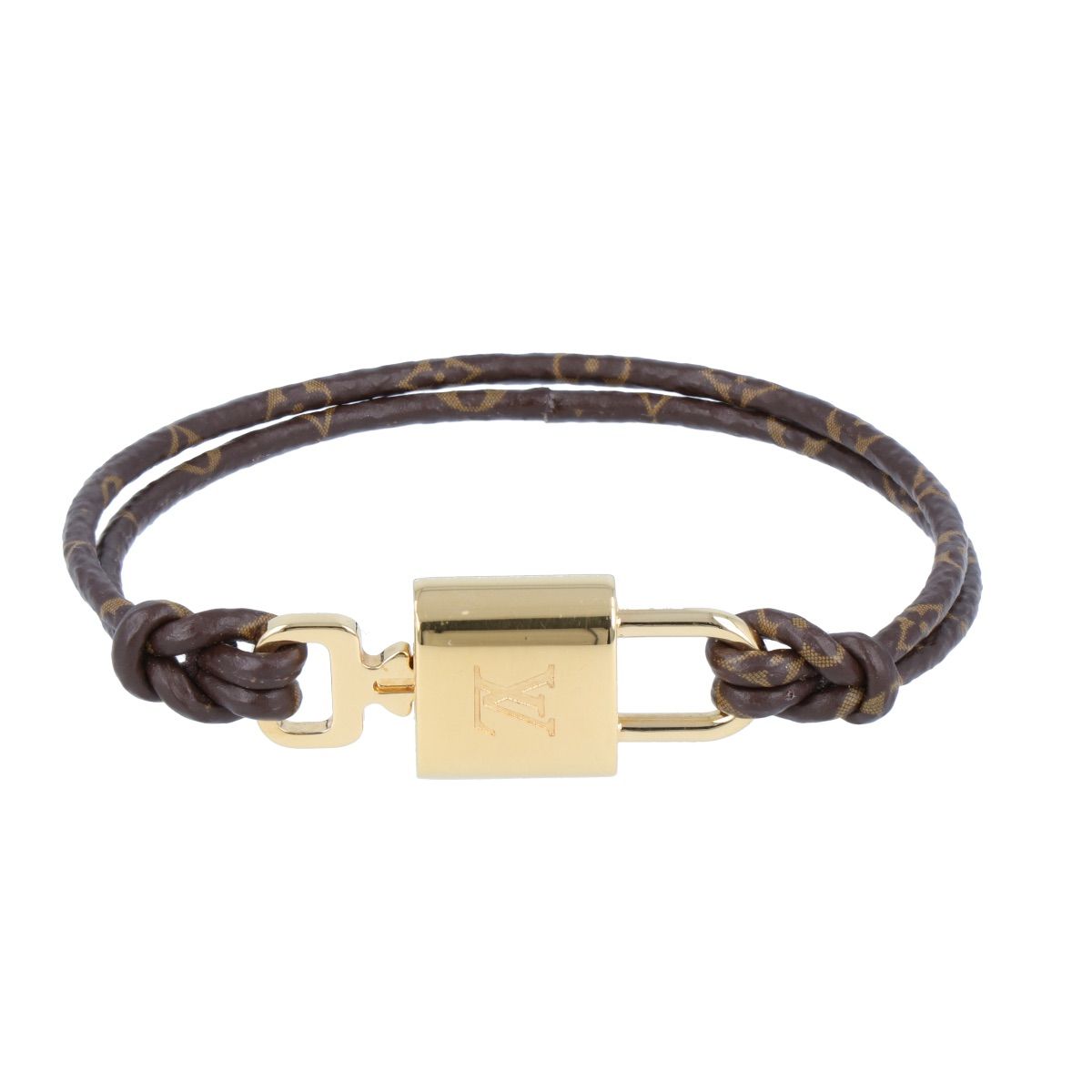 ルイヴィトン　パドロックブレスレット モノグラムキャンバス　ブラスレ LOUIS VUITTON】 ルイ・ヴィトン ブラスレ LVパドロック M8015