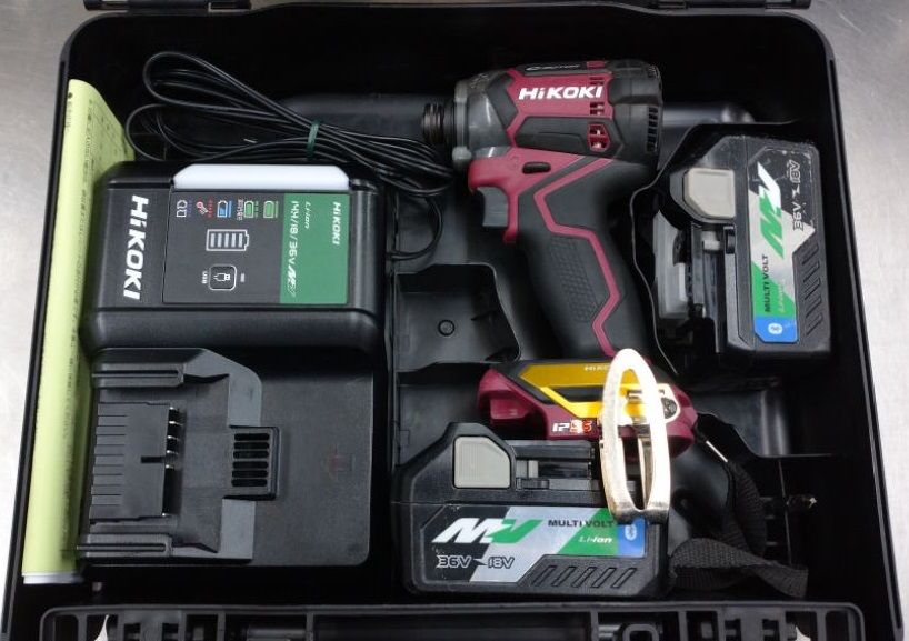 中古品 HiKOKI 36V-18Vマルチボルトコードレスインパクトドライバ 