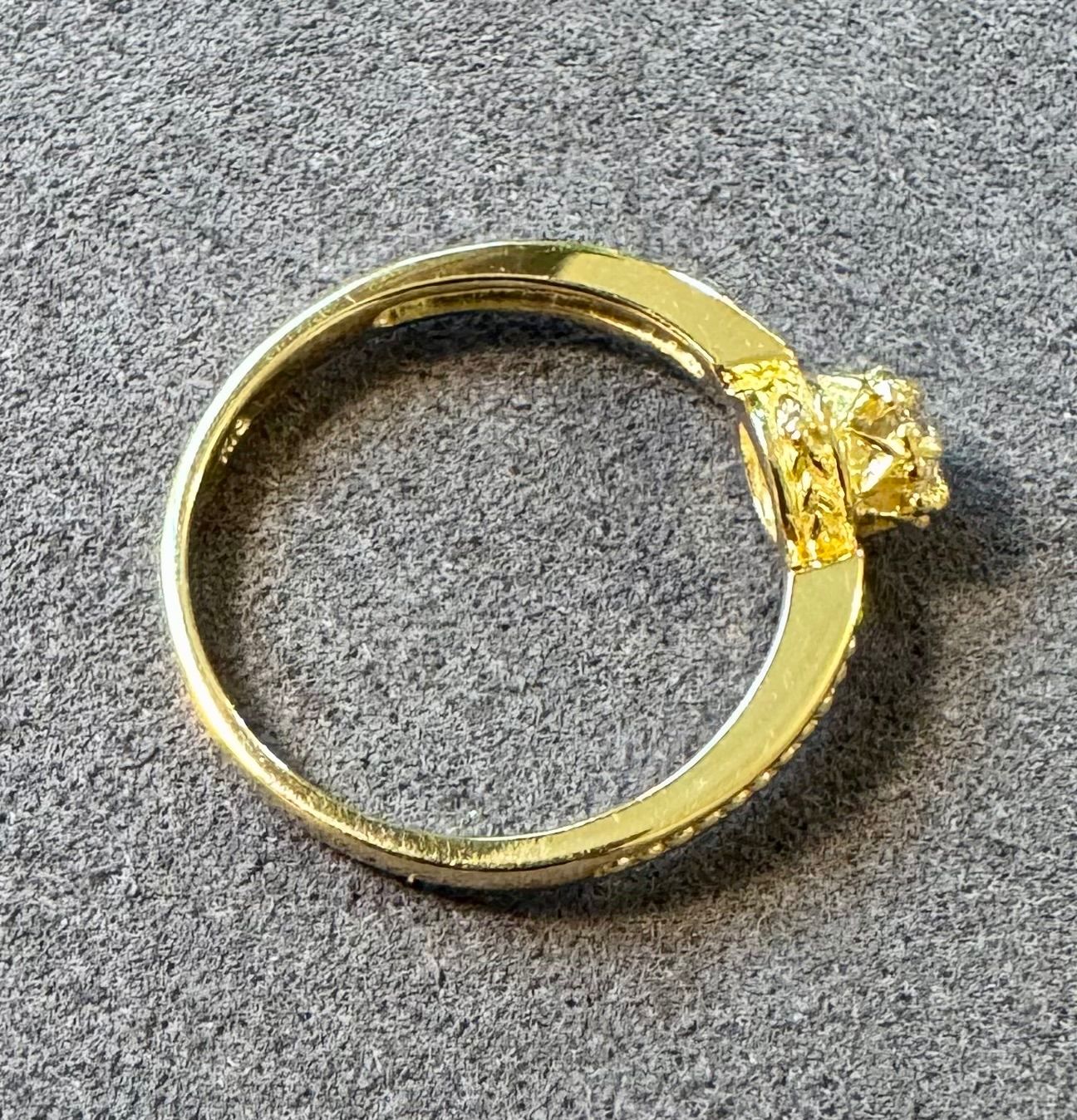 AHKAH◇ K18*プロミスリング*10号*ローズカットダイヤモンド*アーカー  