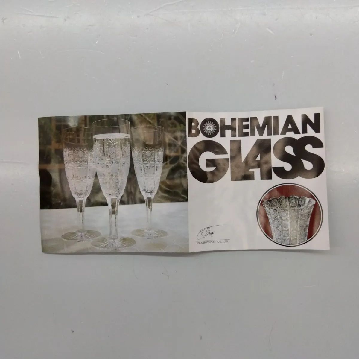 BOHEMIAN GLASS ボヘミア グラス フラワーベース 花瓶 クリスタル 