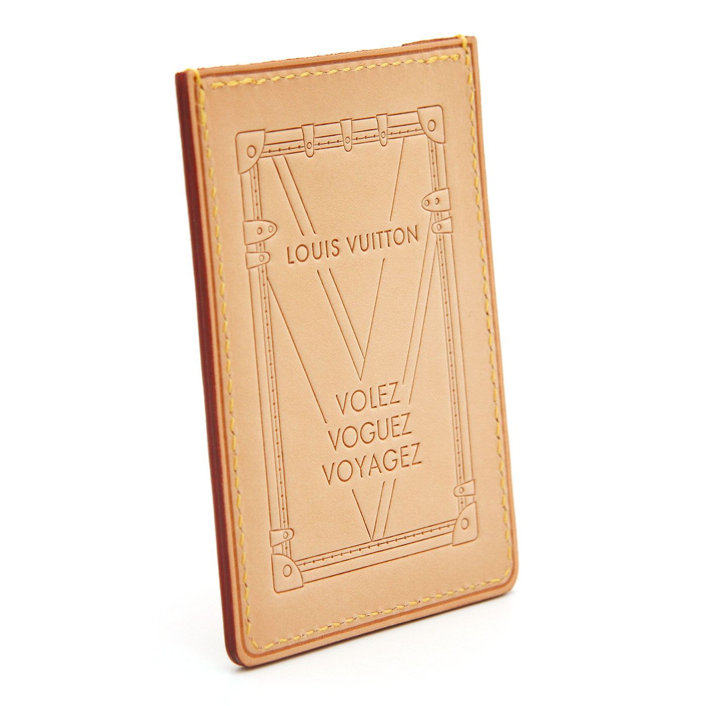 ルイヴィトン 名刺入れ パスケース 定期入れ 美品 中古 美品】ルイヴィトン 名刺入れ ヌメ革 パスケース Volez