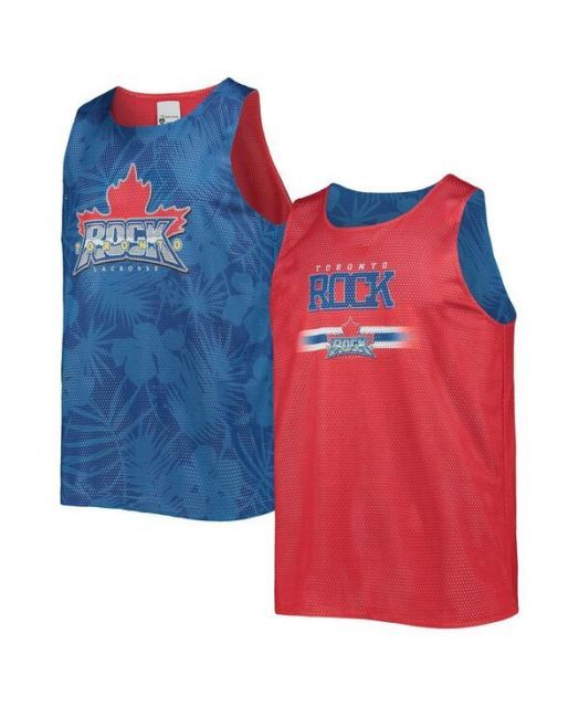 【送料無料】 フォコ メンズ タンクトップ トップス Men´s Blue Red Toronto Rock Reversible Mesh Tank Top Blue Red
