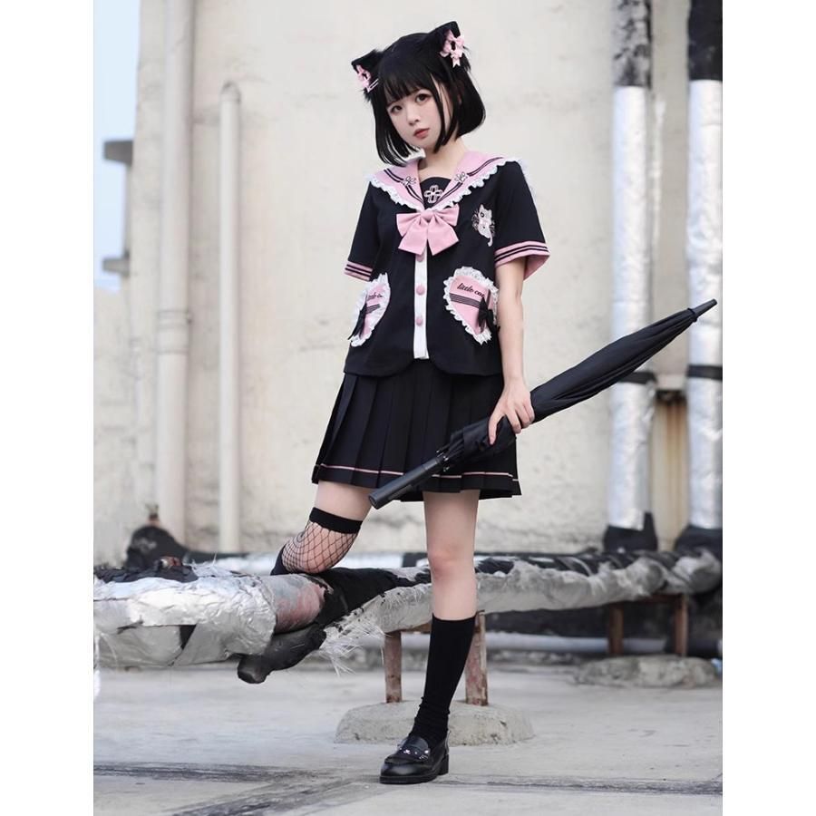 セーラー服 ロリ 制服 ロリータ lolita系 ゴスロリ 女子高生