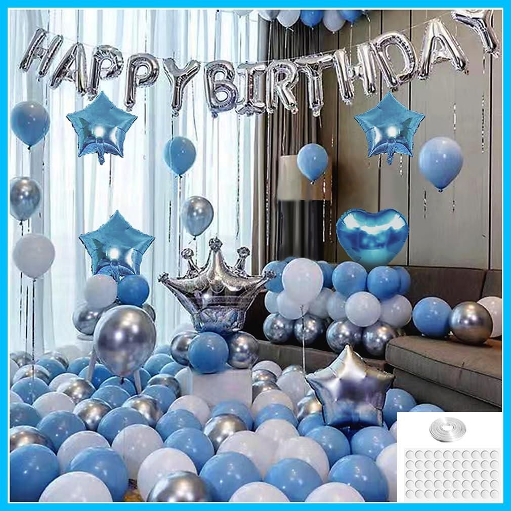 風船 バルーン パーティー 卒業式 入学式ブルー 青 結婚式（楽天市場  