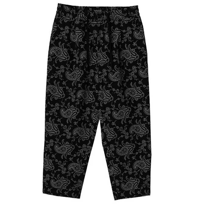 Lサイズ ZEPHYREN ゼファレン EASY PANTS 8/S PAISLEY (BLACK/CHARCOAL) イージーパンツ ボトムス