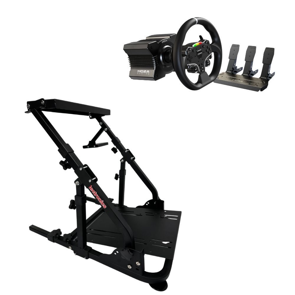 Moza Racing R5 ダイレクトドライブ ハンコン ペダル バンドル セット クラッチ付き+AP2 Racing Wheel Stand  ホイールスタンド 補強フレーム付き - メルカリ