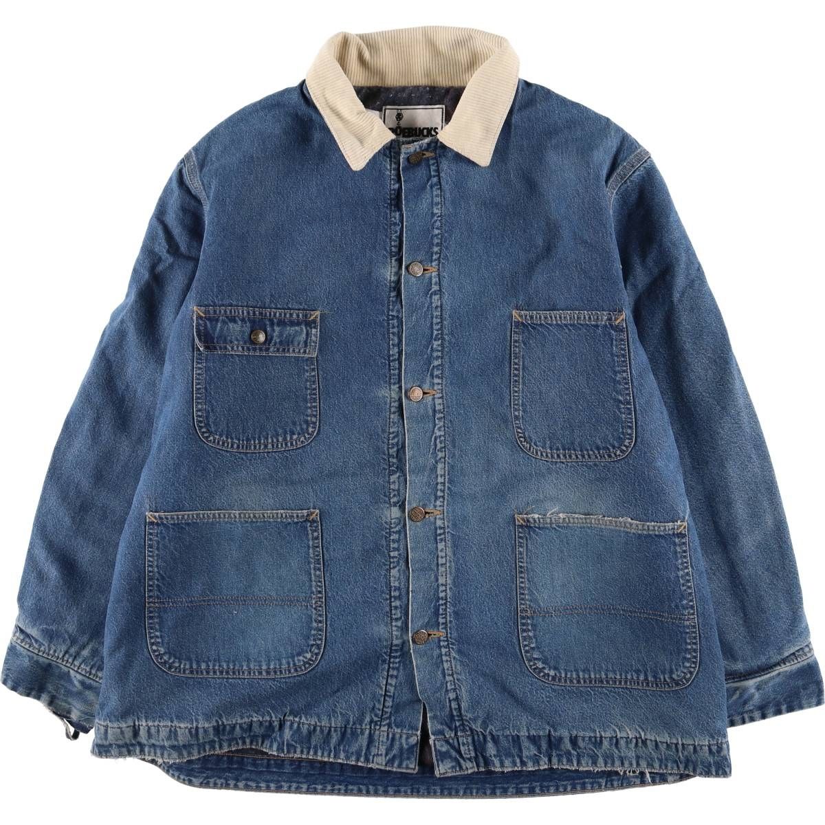 古着 80~90年代 ローバックス ROEBUCKS デニムカバーオール USA製 メンズXXL相当 ヴィンテージ/eaa555343