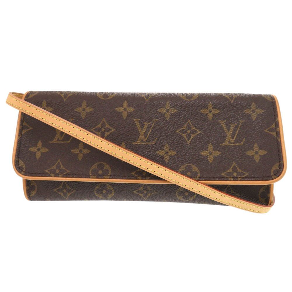大人気✨ルイヴィトン ショルダーバッグ　モノグラム ポシェットツイン 美品 ルイ ヴィトン ポシェットツイン GM モノグラム M51852 ブラウン