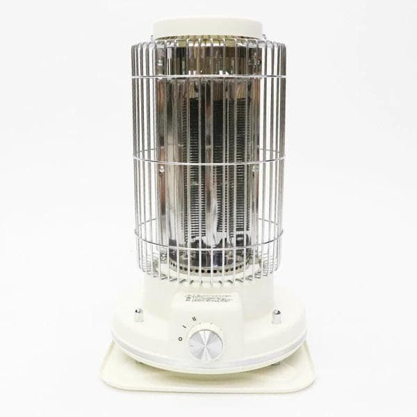 遠赤外線であたたか インテリア性の高いレトロデザイン 遠赤外線で180°広範囲を暖める レトロ電気ストーブ ホワイト