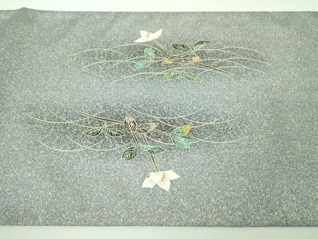 平和屋本店□極上 人間国宝・羽田登喜男 綴れ 太鼓柄袋帯 瑞鳥 金銀彩