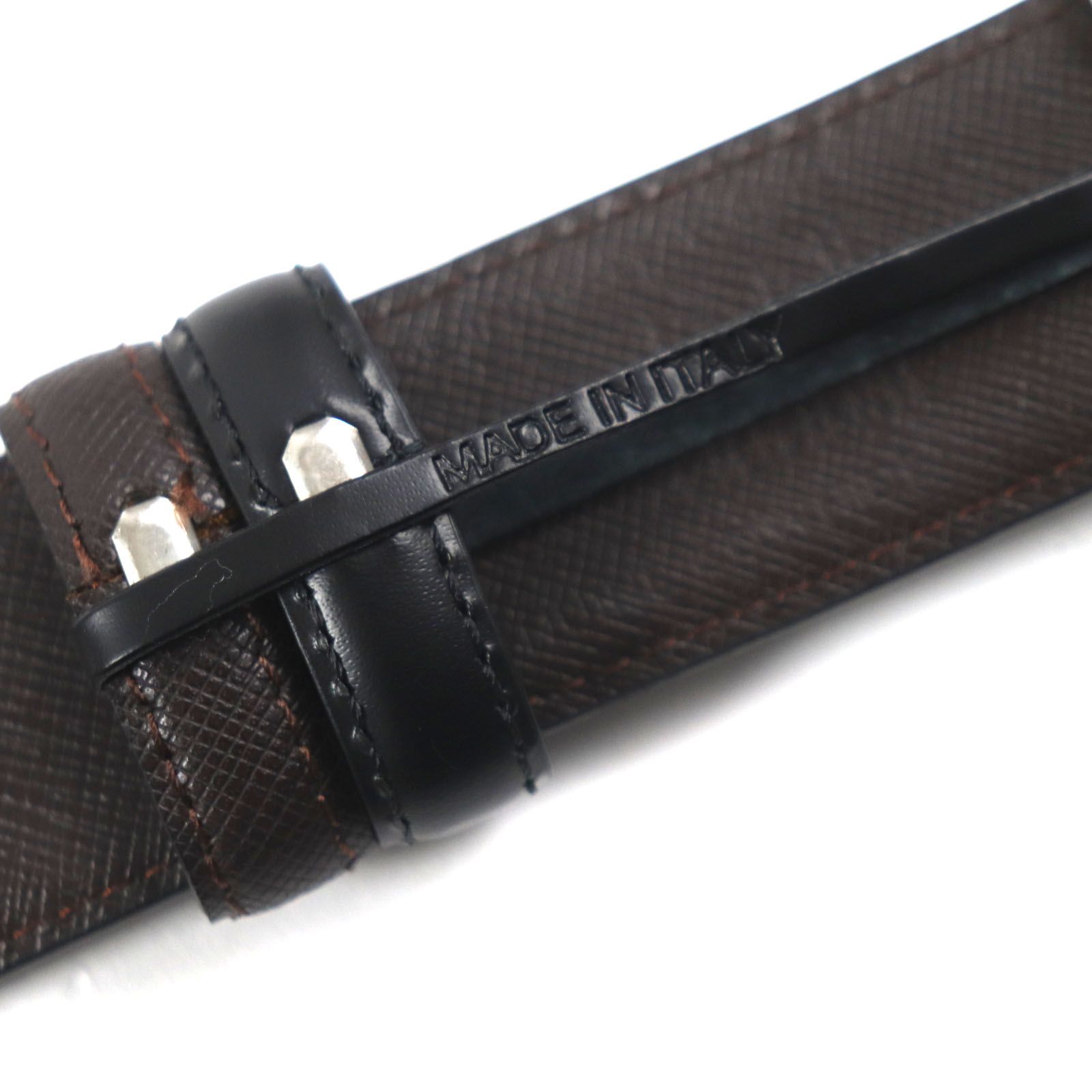 箱 保存袋付き ダンヒル ベルト ブラック 42