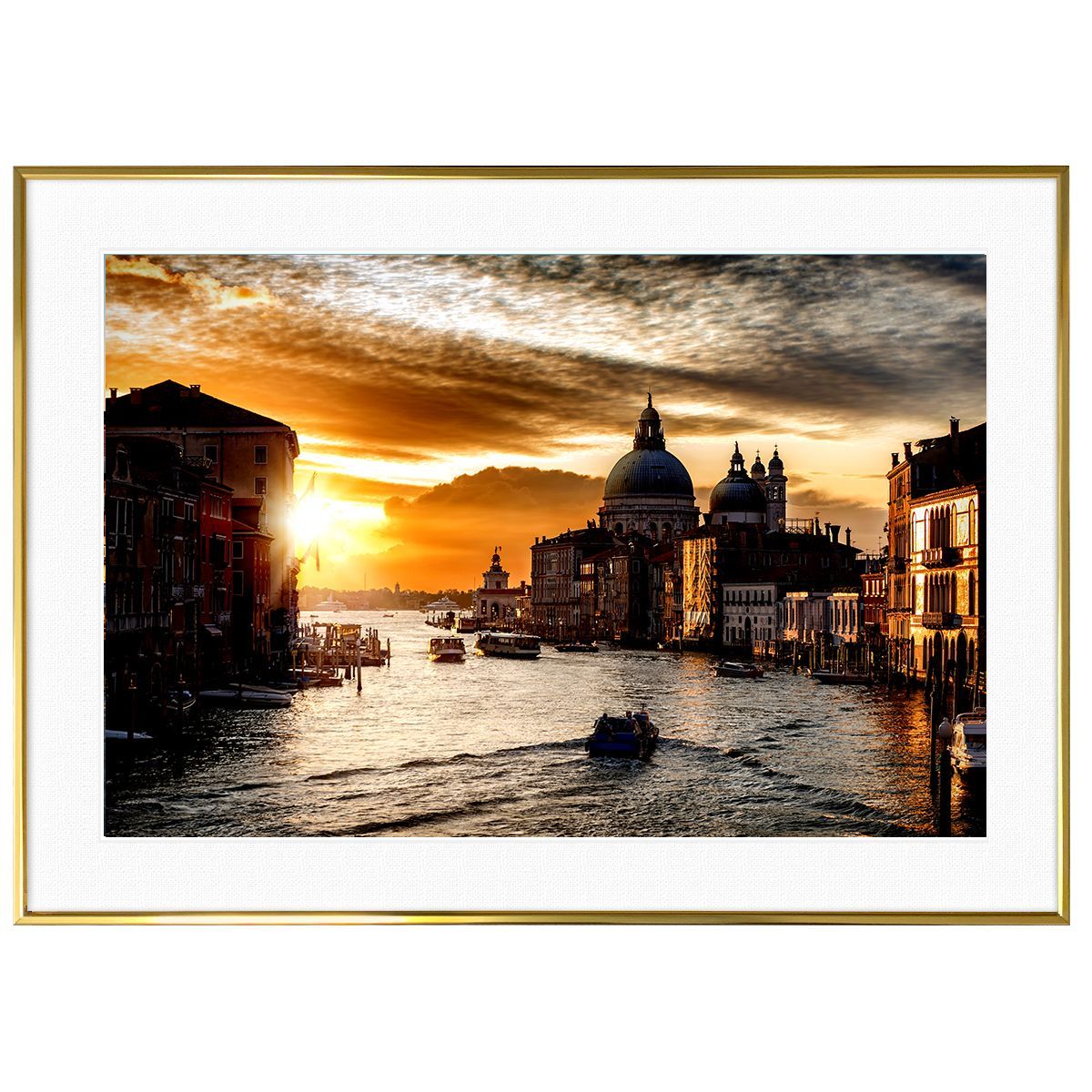 受注生産品 イタリア写真 ヴェネツィア(ベネチア・ベニス)の夕日