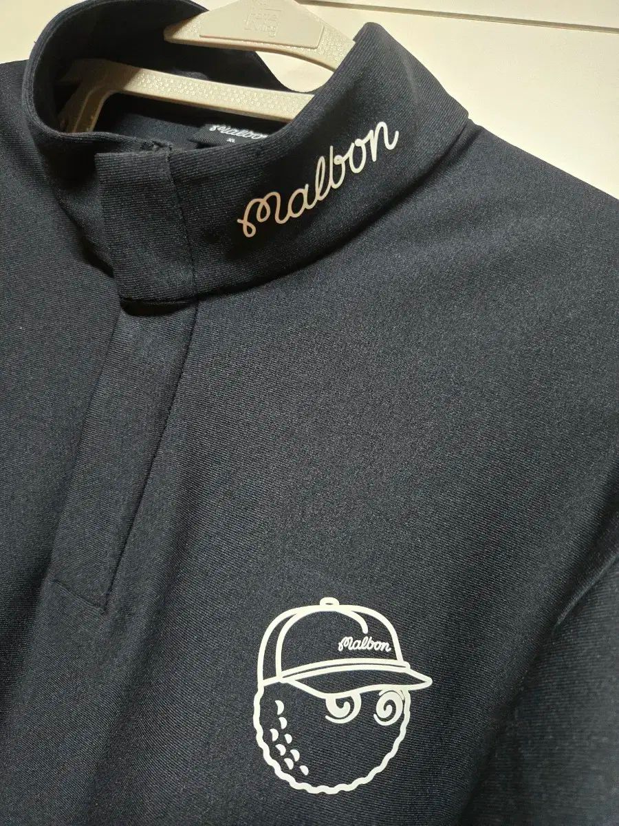 ハーフジップ　黒　 XXL マルボンゴルフ MALBON GOLF 　半袖 ハーフジップ 黒 XXL マルボンゴルフ MALBON GOLF 半袖