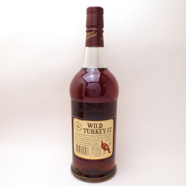 【お酒】ワイルドターキー12年 50.5% 750ml 未開栓 箱 旧ラベル 分割ラベル WILD TURKEY バーボン ウイスキー ◆送料込◆質屋-i8883