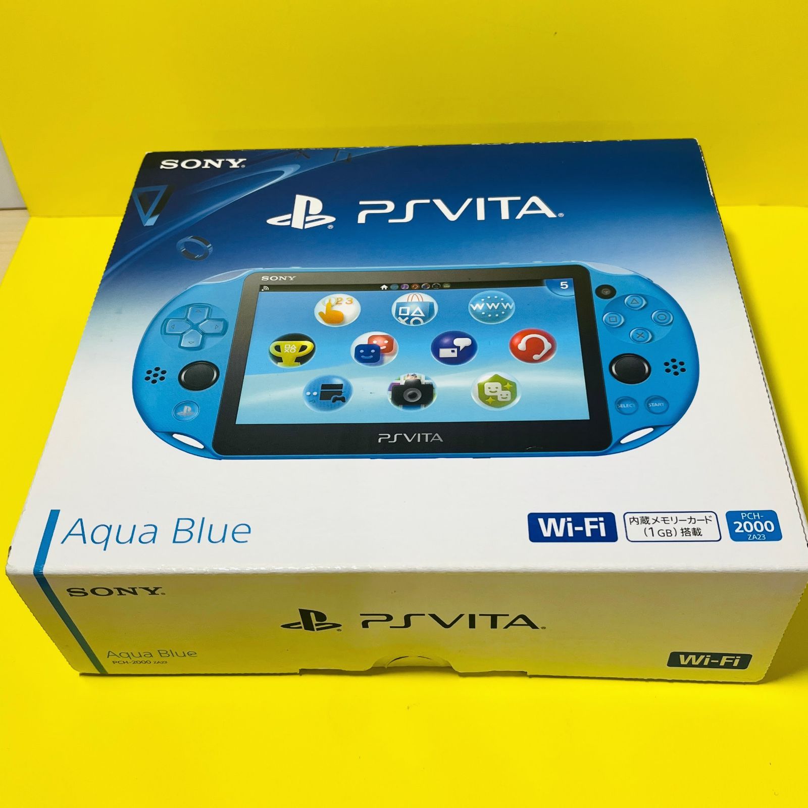 ◇【美品！】 SONY PS VITA 本体 セット 一式 PCH-2000 アクア ブルー