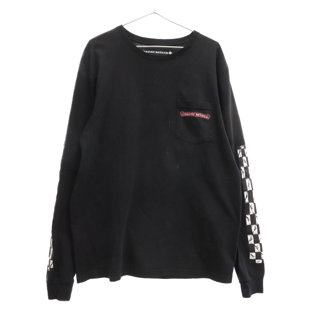クロムハーツ×マッティーボーイプリテンスバックプリントクルーネック長袖Tシャツ クロムハーツ×マッティーボーイプリテンスバックプリントクルー