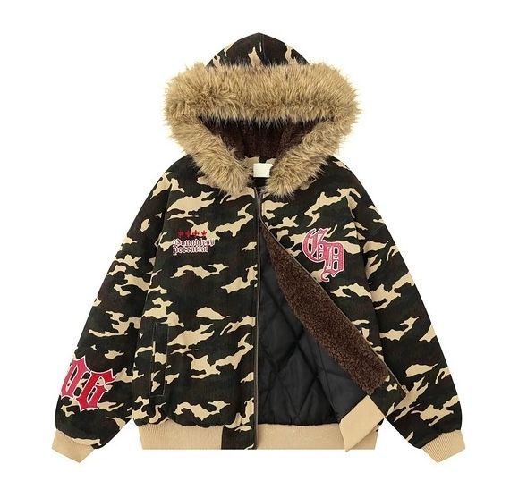 フード付き中綿ジャケット｜ユニセックス 厚手