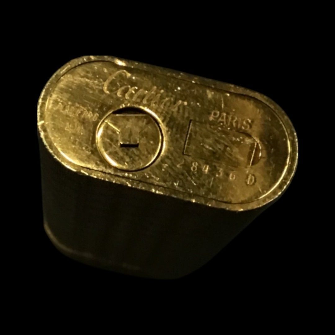 Cartier カルティエ ガスライター ゴールドギロシェ柄