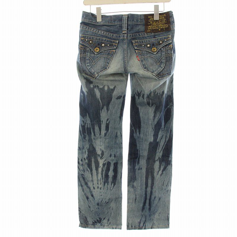 Levi's ストレートデニム　ダメージデニム リーバイス Levi's ストレート デニム ジーンズ ダメージ加工 27